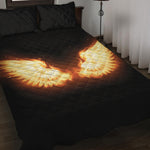 Flame Wings Print Quilt Bed Set