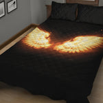 Flame Wings Print Quilt Bed Set