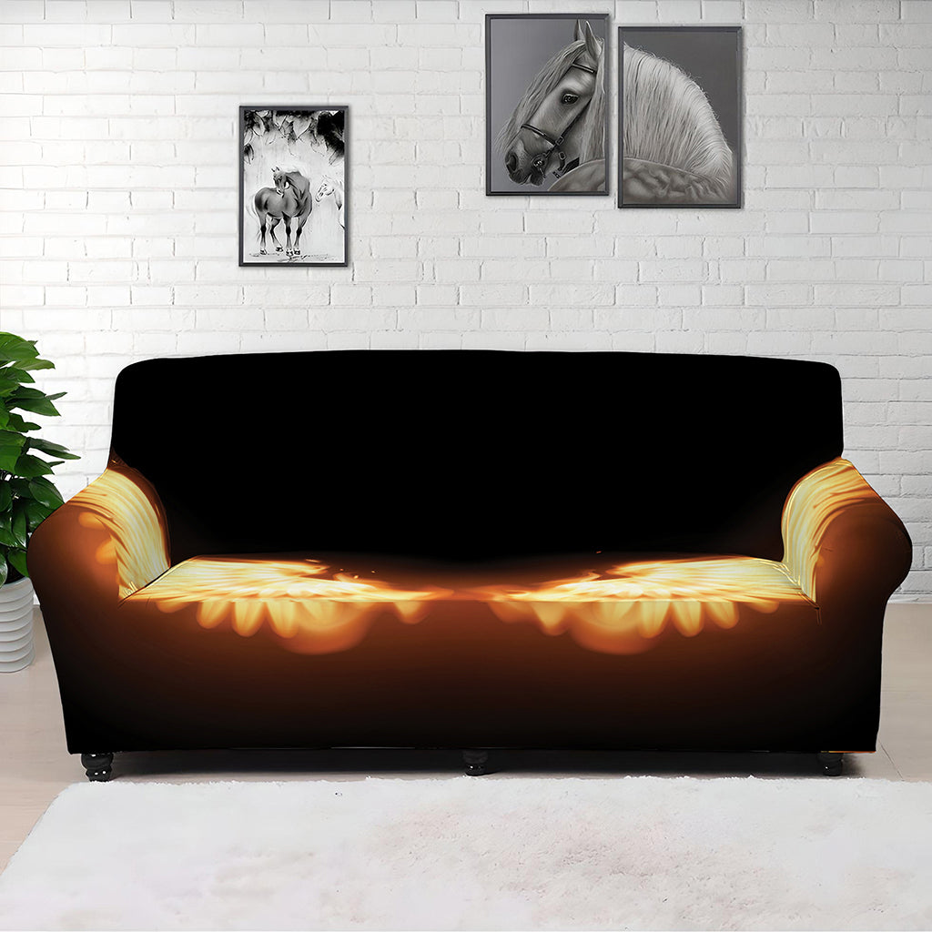 Flame Wings Print Sofa Cover