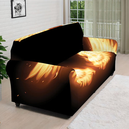 Flame Wings Print Sofa Cover