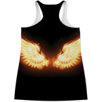 Flame Wings Print Women's Racerback Tank Top