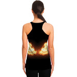 Flame Wings Print Women's Racerback Tank Top