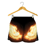 Flame Wings Print Women's Shorts