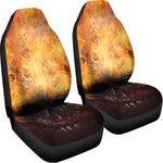 Flaming Demon Skull Print Universal Fit Car Seat Covers
