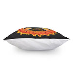 Flaming Firefighter Emblem Print Pillow Cover