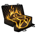 Flaming Pentagram Symbol Print Pet Car Back Seat Cover