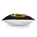 Flaming Pentagram Symbol Print Pillow Cover