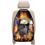 Flaming Skull And Cross Wrench Print Car Seat Organizers