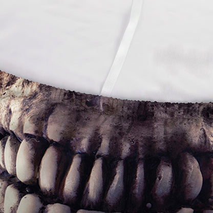 Flaming Skull And Cross Wrench Print Sofa Cover