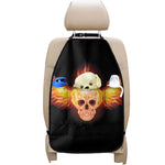 Flaming Skull With Fire Wings Print Car Seat Organizers