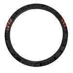 Flaming Skull With Fire Wings Print Car Steering Wheel Cover