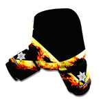 Flaming Star of David Print Boxing Gloves