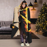 Flaming Star of David Print Hooded Blanket