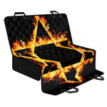 Flaming Star of David Print Pet Car Back Seat Cover