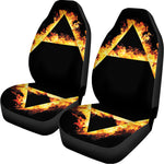 Flaming Star of David Print Universal Fit Car Seat Covers