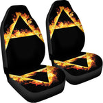 Flaming Star of David Print Universal Fit Car Seat Covers