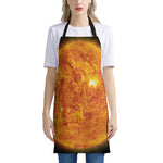 Flaming Sun Print Apron