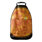 Flaming Sun Print Car Seat Organizers