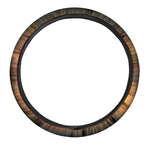 Flaming Sun Print Car Steering Wheel Cover