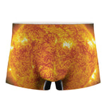 Flaming Sun Print Men's Boxer Briefs