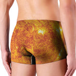 Flaming Sun Print Men's Boxer Briefs