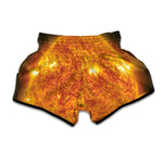 Flaming Sun Print Muay Thai Boxing Shorts