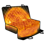 Flaming Sun Print Pet Car Back Seat Cover