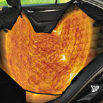 Flaming Sun Print Pet Car Back Seat Cover