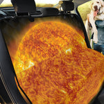 Flaming Sun Print Pet Car Back Seat Cover