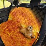 Flaming Sun Print Pet Car Back Seat Cover