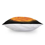 Flaming Sun Print Pillow Cover