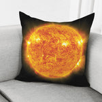 Flaming Sun Print Pillow Cover