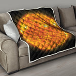 Flaming Sun Print Quilt