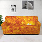Flaming Sun Print Sofa Cover