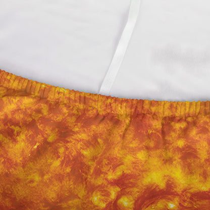 Flaming Sun Print Sofa Cover