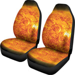 Flaming Sun Print Universal Fit Car Seat Covers