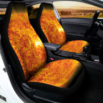 Flaming Sun Print Universal Fit Car Seat Covers