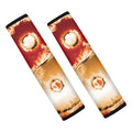 Flaming Yin Yang Print Car Seat Belt Covers