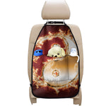 Flaming Yin Yang Print Car Seat Organizers