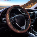 Flaming Yin Yang Print Car Steering Wheel Cover