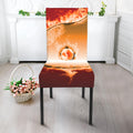 Flaming Yin Yang Print Dining Chair Slipcover