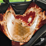 Flaming Yin Yang Print Pet Car Back Seat Cover