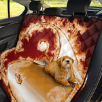 Flaming Yin Yang Print Pet Car Back Seat Cover