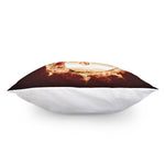 Flaming Yin Yang Print Pillow Cover