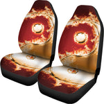 Flaming Yin Yang Print Universal Fit Car Seat Covers