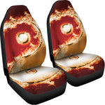 Flaming Yin Yang Print Universal Fit Car Seat Covers