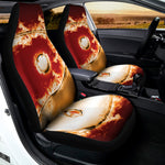 Flaming Yin Yang Print Universal Fit Car Seat Covers