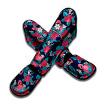 Flamingo And Hawaiian Floral Print Muay Thai Shin Guard