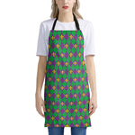 Fleur-De-Lis Mardi Gras Pattern Print Apron