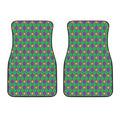 Fleur-De-Lis Mardi Gras Pattern Print Front Car Floor Mats